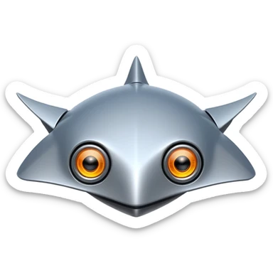 robot stingray sticker
