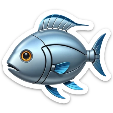 robotic fish sticker
