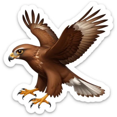 A thing catching a rabbit sticker