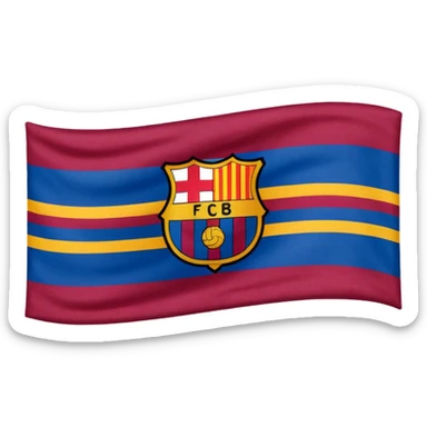 Fc Barcelona flag sticker