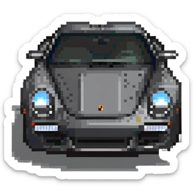 Porsche sports car sticker