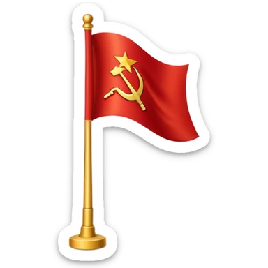 Soviet union flag sticker