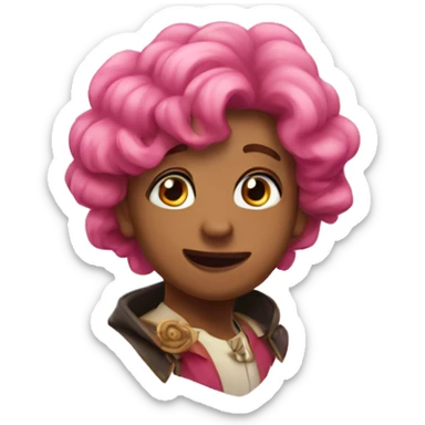 corazon rosa sticker