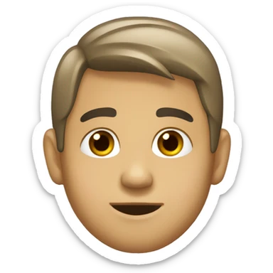 Cara (rostro) de un chico sticker