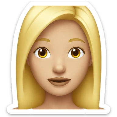 blonde  sticker
