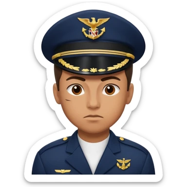 a powerful fighter of the navy sticker