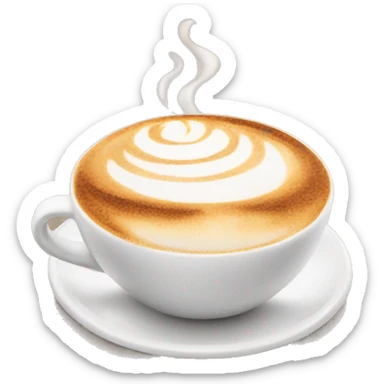 A cappuccino  sticker