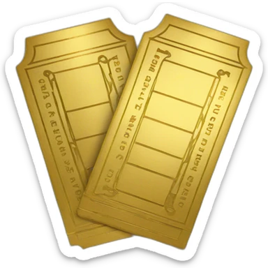 golden ticket sticker