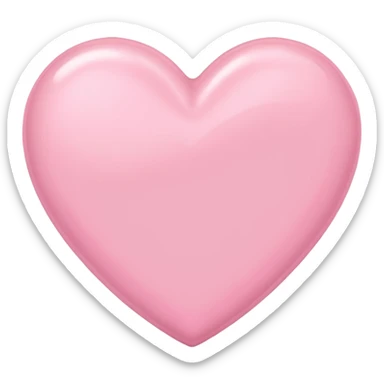 Baby Pink iPhone heart sticker