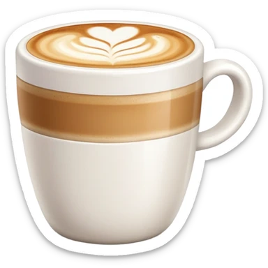 Latte cup sticker