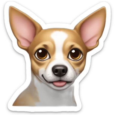 chihuahua rat terrier mix dog sticker