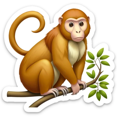 Proboscics monkey sticker