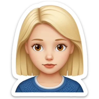 scandinavian girl sticker