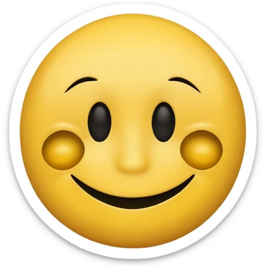 Smiley face holding sad face like a mask sticker