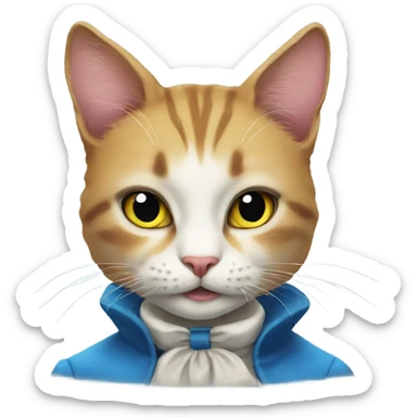 Alice In Wonderland cat sticker