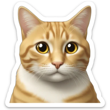 Chat sur un chat sticker