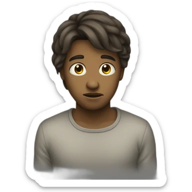 Triste et pensif sticker