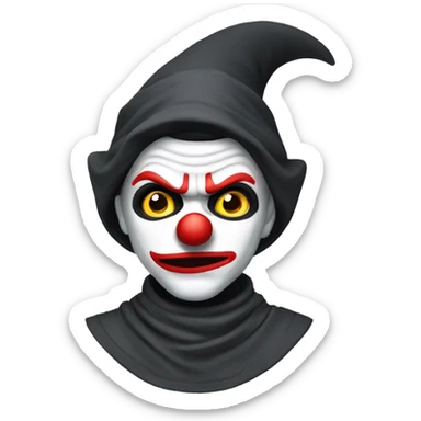 Ninja payaso sticker