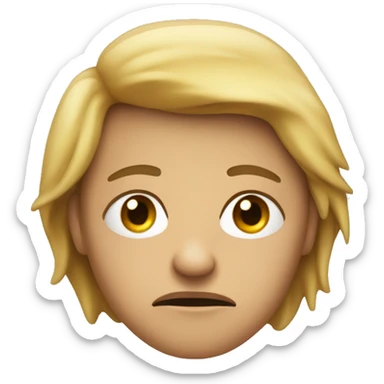 Someone giving a dirty look sticker