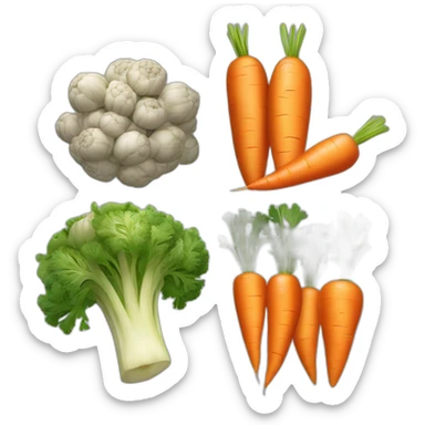 Carrots Artichoke Lentils sticker