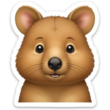 With a quokka  sticker