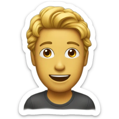 Emoji en mode t'es bête sticker