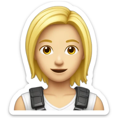 blond-gamer-pc sticker