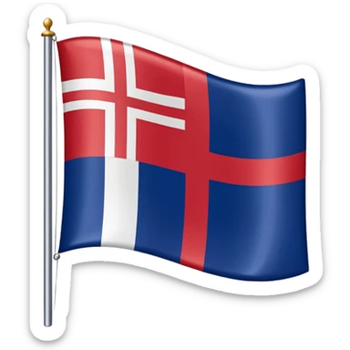 New England flag sticker