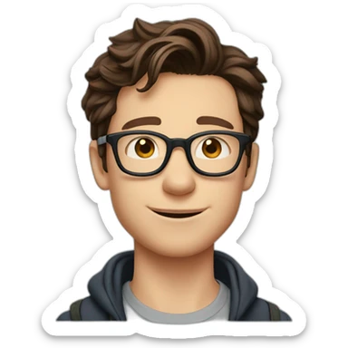 tom-holland-with-glasses sticker