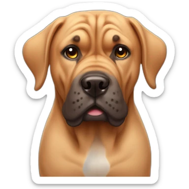 Super cute bull mastif sticker