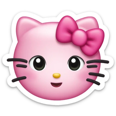 Only Hello kitty face cute sticker
