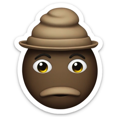 Turd with a propeller hat sticker