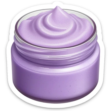 Pale purple body scrub sticker