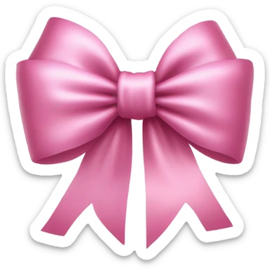 pink bow sticker