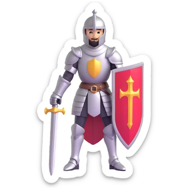 Teutonic knight sticker