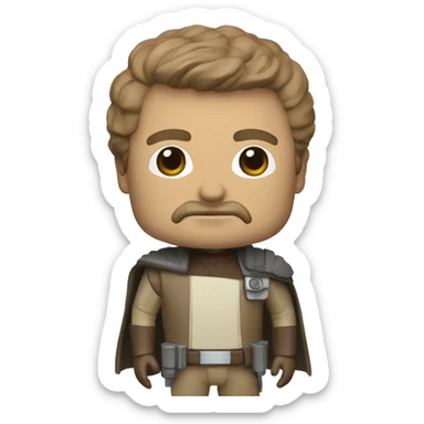 Gary Keller in the style of Star Wars. Pop figure sticker