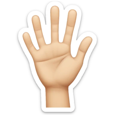 Three fingers in horizontal  sticker