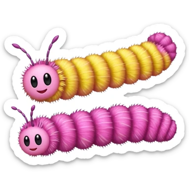 Can you generate a Dryocampa rubicunda a.k.a Rosy maple moth emoji sticker