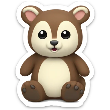 woodland animal jellycat sticker