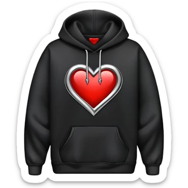 chrome heart hoodie sticker