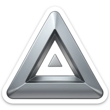 hollow triangle mold sticker