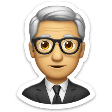 Mayor de edad con gafas sticker