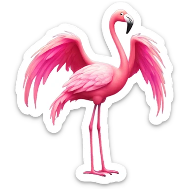 Flamingos sticker