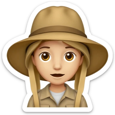 just safari hat item  sticker