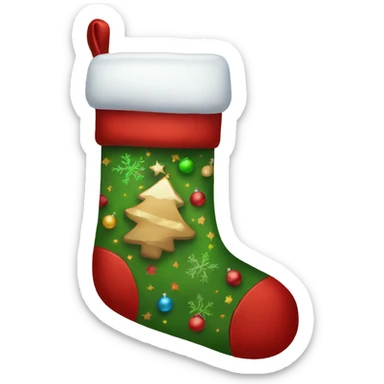 Christmas stockings sticker