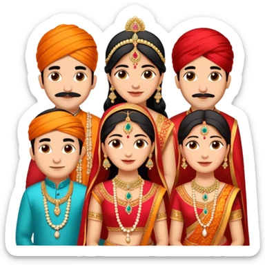 Indian wedding  sticker