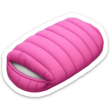 Pink sleeping bag sticker