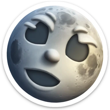 Moon sticker