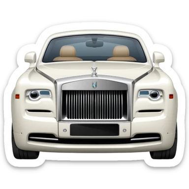 White Rolls Royce sticker