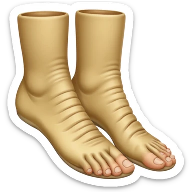 white foot, trench foot sticker